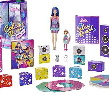 Barbie Duży zestaw Color Reveal Impreza Przyjęcie zawiera ponad 50 nie