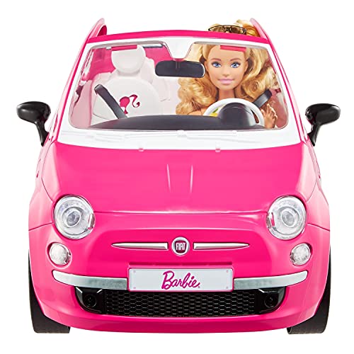 Barbie Fiat 500 Zestaw z Lalką, Wielokolorowy, Od 3 Lat - obrazek 7