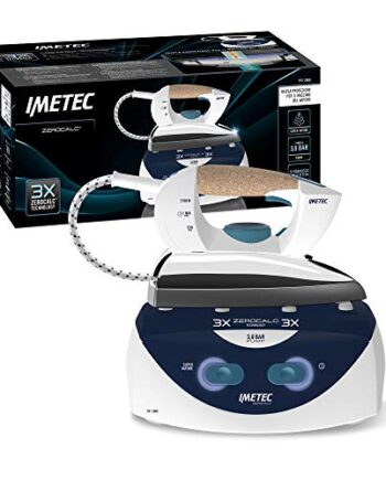 Imetec Zerocalc Ps1 2000 Kompakteisen, Pumpendruck bis zu 3,8 bar, Anti-Kalk-Technologie, kontinuierliche Nachfüllung, Dampfbereit in einer Minute