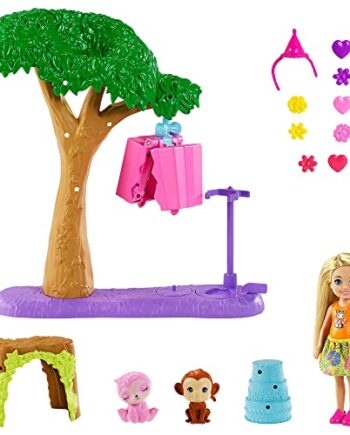 Barbie GTM84 Barbie i Chelsea Przygody w Dżungli Pinata Zestaw Imprezo