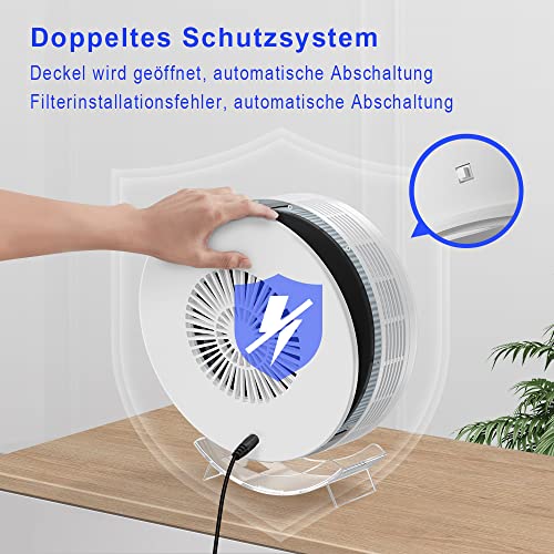 Oczyszczacz powietrza, UNbeaten Air Purifier z filtrem HEPA, H13, do m - obrazek 4