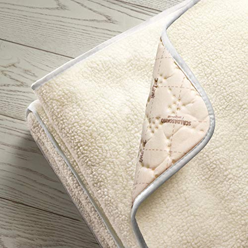 Imetec Adapto Wärmeunterbett, 150 x 80 cm, schnelle Erwärmung, konstante und individuelle Temperatur, 100 Prozent Wolle und Merinowolle, rutschfestes Gewebe, Steuerung mit 6 Temperaturen - obrazek 6