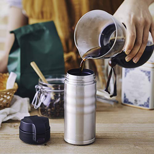 Kyocera TWIST TOP - isolierte Trinkflasche mit keramischer Innenbeschichtung | schadstoff-frei | auslaufsicher | leicht | stylisch | edelstahl, 350 ml - obrazek 4