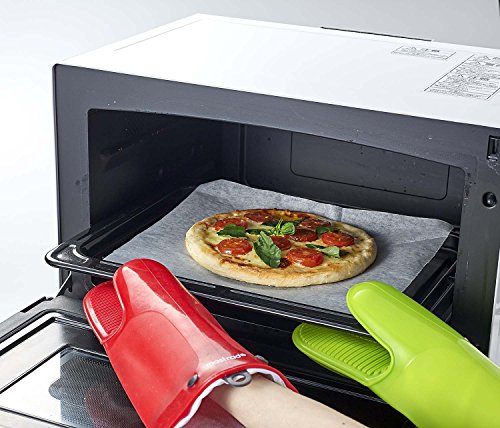 MASTRAD Gant Orka TEX - Ofenhandschuh aus Silikon und Baumwolle - rutschfeste Rillen - sehr widerstandsfähig und hohe Sicherheit - einfach zu handhaben; waschbar; komfortabel; beidhändig - obrazek 2