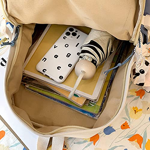 Plecak z motywem Kawai,i z zawieszką z Kawaii i akcesoriami, urocza torba dla uczniów na książki, piękny plecak podróżny, Harajuku, torba szkolna dla nastolatków, 43 x 30 x 13 cm - obrazek 4