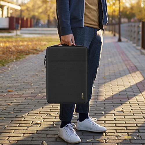 iNeseon 14-calowy futerał ochronny na laptopa wodoodporny pokrowiec na notebooka 14" HP EliteBook Lenovo IdeaPad ThinkPad Acer Chromebook Dell Inspiron 15" Surface Laptop 3 / Book 2 czarny - obrazek 2