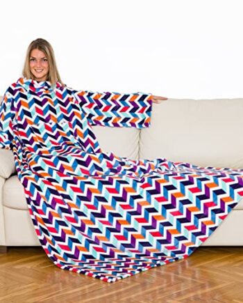 Kanguru 1131 Deluxe Trendy koc do wtulania się z rękawami i kieszenią