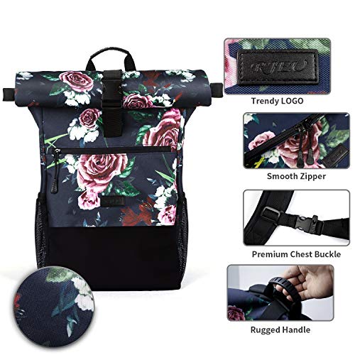 Plecak Rolltop Women, plecak na laptopa do laptopa 17,3 cala, plecak s - obrazek 7