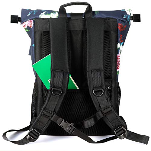 Plecak Rolltop Women, plecak na laptopa do laptopa 17,3 cala, plecak s - obrazek 4