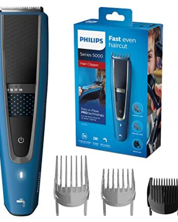 Philips 5000 Series HC5612 / 15 - Haarschneider mit Klingen aus rostfreiem Stahl, 28 Längeneinstellungen, 75 Minuten kabelloser Gebrauch, enthält 3 Kämme