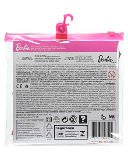 Modny zestaw Barbie z 1 strojem i 1 dodatkiem do lalki Barbie i 1 dla lalki Kena, prezent dla dzieci w wieku od 3 do 8 lat - obrazek 4