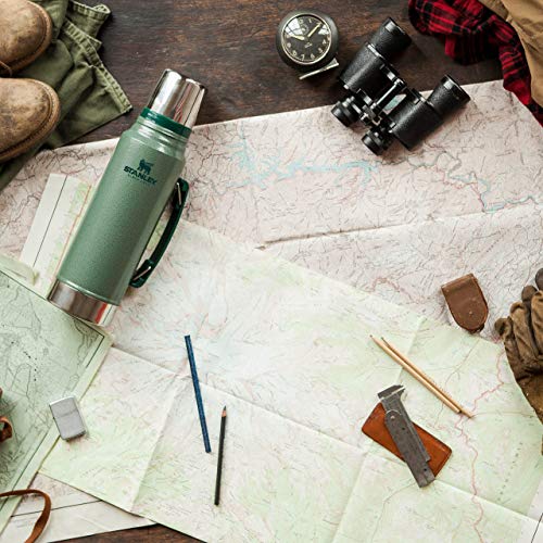 Stanley Classic Legendary Thermosflasche 1L Hammertone Green - Edelstahl Thermoskanne - BPA-frei - Thermos Hält 24 Stunden Heiß - Deckel Fungiert Auch als Trinkbecher - Spülmaschinenfest - obrazek 8