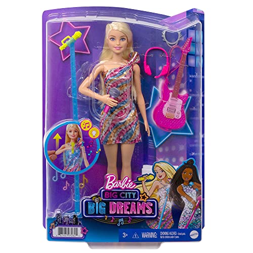Barbie Big City Big Dreams Barbie Malibu Lalka blondynka (29 cm) z muz - obrazek 2