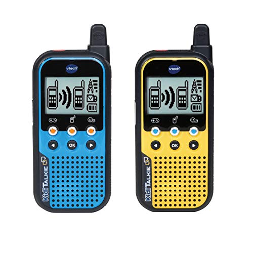 VTech KidiTalkie – 4in1 Kinder-Walkie-Talkie mit LCD-Display, Spielen, Stimmverzerrer, Emojis und vielem mehr – Für Kinder von 4-12 Jahren
