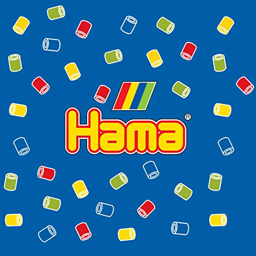 Hama Perlen 208-67 Bügelperlen im Eimer mit ca. 30.000 bunten Midi Bastelperlen mit Durchmesser 5 mm im Grundfarben Mix, kreativer Bastelspaß für Groß und Klein - obrazek 2