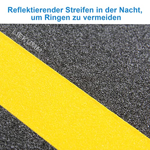 LIEKUMM Rampa progowa 30 x 80 cm, obciążenie do 300 kg, rampa dla wózków inwalidzkich z aluminium, przenośna, antypoślizgowa powierzchnia, nadaje się do drzwi, przejść, bram garażowych - obrazek 6