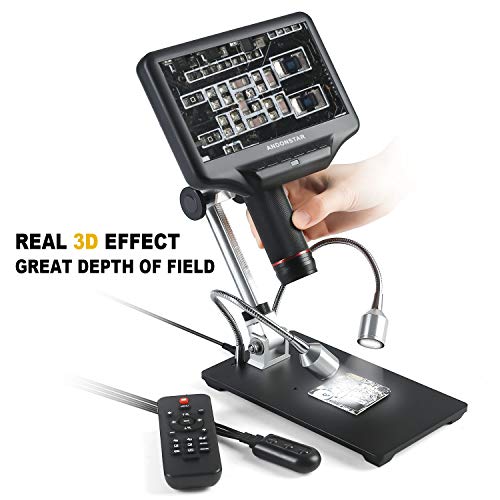 Andonstar AD407 cyfrowy mikroskop 3D HDMI z 4 MP UHD i 7-calowym wyświ - obrazek 5