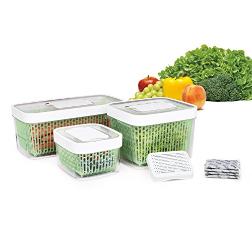 OXO Good Grips Greensaver-Frischhaltebox mit Deckel und Lüftung, groß – 4 l - obrazek 3