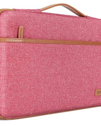 DOMISO Wodoszczelny pokrowiec 17 3" na laptopa Sleeve Case  etui ochronne  torba do Dell Inspiron/MSI/Lenovo IdeaPad 300  320  321 / HP Pavilion 17 Envy 17 / LG Gram 17" / ASUS ROG Strix GL702VS  różowy