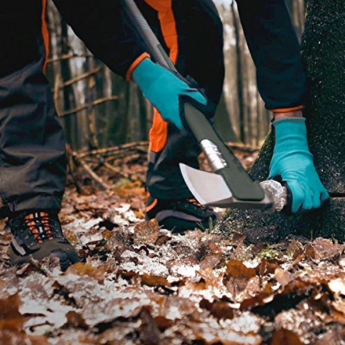 Gardena siekiera rozłupująca 2800 S: uniwersalna siekiera do różnych prac związanych z drewnem, powłoka antyadhezyjna, nakładka ochronna ze stali nierdzewnej, funkcja młotka, 70 cm (8719-48) - obrazek 2