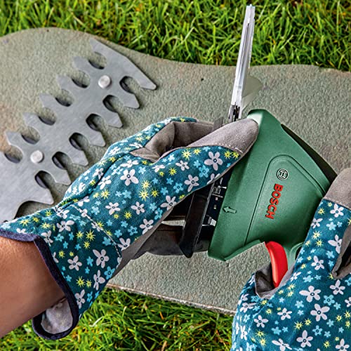 Bosch Accessories EasyShear, Nożyce ogrodowe, (wbudowany akumulator 3,6 V, czas pracy akumulatora: 40 min, długość ostrza: 12 cm (do krzewów) / 8 cm (do trawy), opakowanie kartonowe), Zielone - obrazek 7