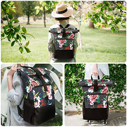 Plecak Rolltop Women, plecak na laptopa do laptopa 17,3 cala, plecak s - obrazek 2