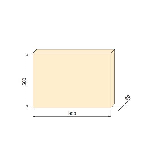 Emuca - Blaty stołowe do stołu jadalnego lub biurka, 900x500, Efekt dąb, Drewno - obrazek 7