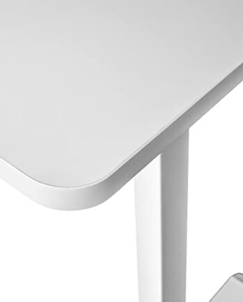 Fianu® Blat biurka do biurka z regulacją wysokości 160 x 80 lub 140 x 70 cm o grubości 2,5 cm, w kolorze białym lub czarnym, płyta drewniana z powłoką z żywicy melaminowej, blat stołu do biura (160 x 80 cm, biały)