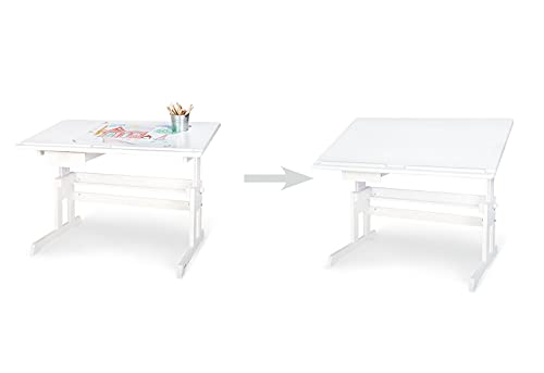 Children's desk 'Lena', white glazed - obrazek 6