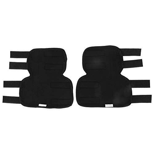 Szelki przednie nogi dla psa, łapa psów, opaski kompresyjne dla zwierząt domowych, ochraniacz na łokieć psa, z odblaskowymi paskami, pomoc w urazach więzadła, skręcenia i utratę stabilności spowodowaną zapaleniem stawów, czarna S - obrazek 4