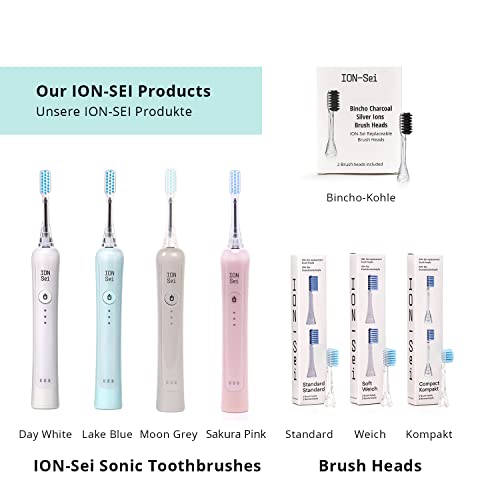 ION-Sei Zamienne głowice do szczoteczek do zębów ION-Sei/nasadka do szczoteczki do zębów normalna twardość/końcówki do elektronicznej szczoteczki do zębów/główka szczoteczki do zębów - obrazek 2