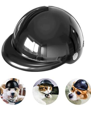 PEDOMUS kask dla psa zwierzę domowe kask motocyklowy czapka ochronna dla psa kota jazda na rowerze kaski dla psów na motocyklu pieska czapka na rower Średni rozmiar