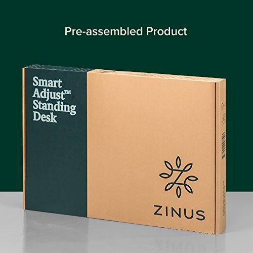 ZINUS Tina biurko stojące o długości 81 cm z regulowaną wysokością | biurko | konwerter biurkowy | bez konieczności montażu - obrazek 2