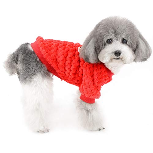 ZUNEA Sweter dla małego psa, sweter dla szczeniaka, płaszcz zimowy, ci - obrazek 2