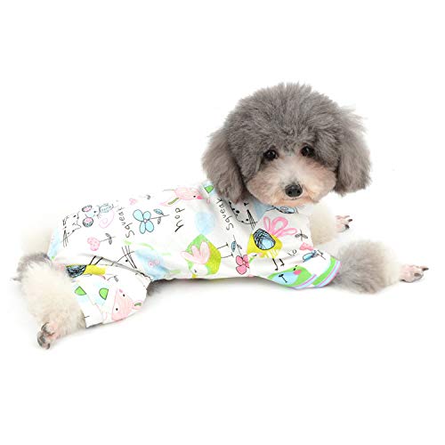 Zunea Mały kombinezon dla psa, czarująca myszka, kwiat, kombinezony z - obrazek 2