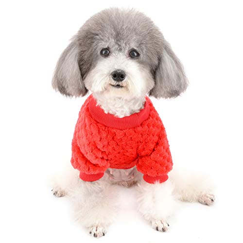 ZUNEA Sweter dla małego psa, sweter dla szczeniaka, płaszcz zimowy, ci - obrazek 3