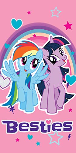 My Little Pony Twilight Sparke Rainbow Dash Besties ręcznik do sauny dla dzieci, ręcznik plażowy, 70 x 140 cm, 100% bawełna, dla dziewczynek