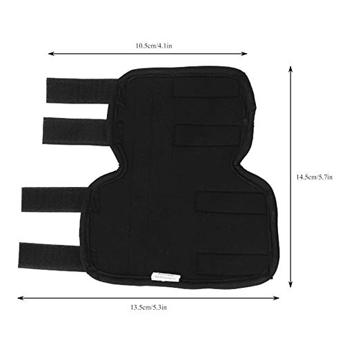 Szelki przednie nogi dla psa, łapa psów, opaski kompresyjne dla zwierząt domowych, ochraniacz na łokieć psa, z odblaskowymi paskami, pomoc w urazach więzadła, skręcenia i utratę stabilności spowodowaną zapaleniem stawów, czarna S - obrazek 5