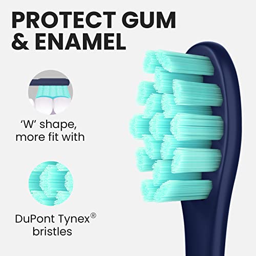 Oclean Flow Sonic Elektryczna szczoteczka do zębów, 5 trybów z wybielaniem, 180 dni pracy baterii, 2 minuty timera i przypomnienie 30s, IPX7, niebieska - obrazek 2