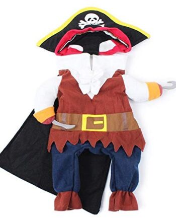 Zwierzę domowe kostium piracki zwierzę domowe Halloween Boże Narodzenie cosplay sukienka zabawny pies kot cosplay rekwizyt przebranie impreza odzież na Halloween Boże Narodzenie weekendowe imprezy urodziny (S)