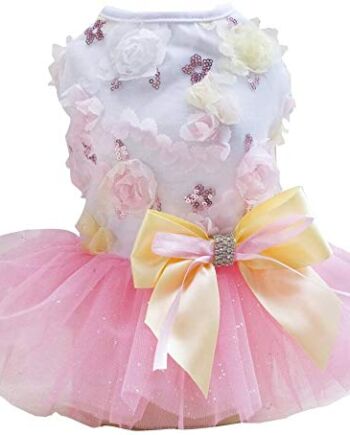 Izefia Sukienka dla psa, spódnica dla szczeniaka, sukienka księżniczki