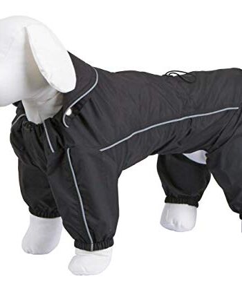 Kerbl 81377 Płaszcz Przeciwdeszczowy dla Psa, S, Czarny