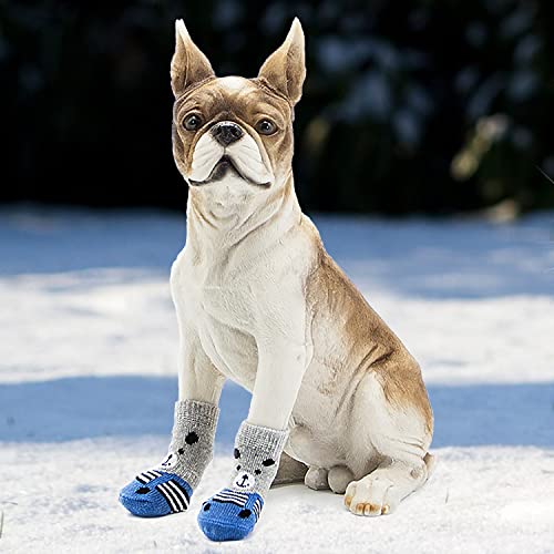 PETLOFT Antypoślizgowe Skarpetki dla Psów, 4 szt. Wnętrz Non-Slip Skar - obrazek 2