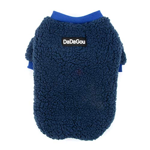 Zunea Ubrania dla małego psa, polarowy ciepły płaszcz zimowy dla szczeniaka, kurtka dla chihuahua, odzież dla zwierząt domowych jak psy i koty - obrazek 7