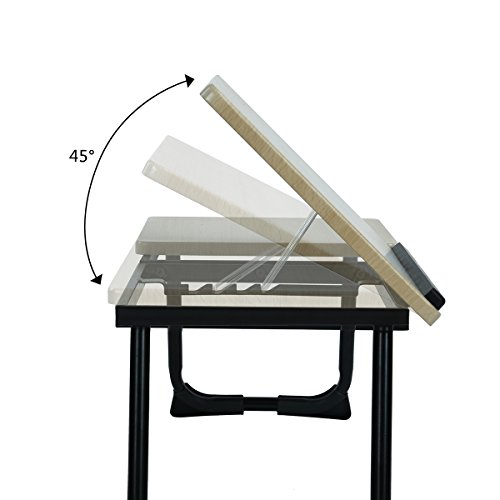 MEUBLE COSY Taca na łóżko, stolik pod laptopa, regulowana wysokość, stół śniadaniowy, stojak na notebooka, składane nogi do sofy, łóżka, komputera, PC, czarny - obrazek 5