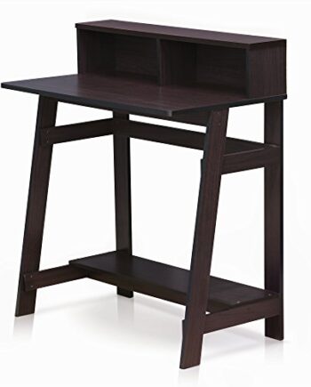 Furinno Simplistic Biurko, Drewno Inżynieryjne, Dark Walnut, 80.3 x 90