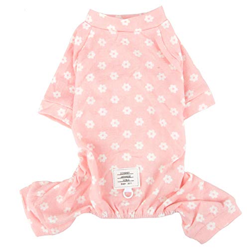 Zunea Mały pies stokrotka kombinezon piżama urocze kwiaty bawełniane k - obrazek 7