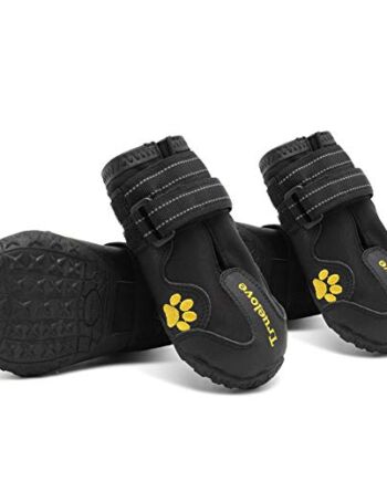 MOKCCI Truelove, buty dla psów, wodoodporne buty dla psów z najlepszymi paskami odblaskowymi dla małych, średnich, dużych psów, na zewnątrz