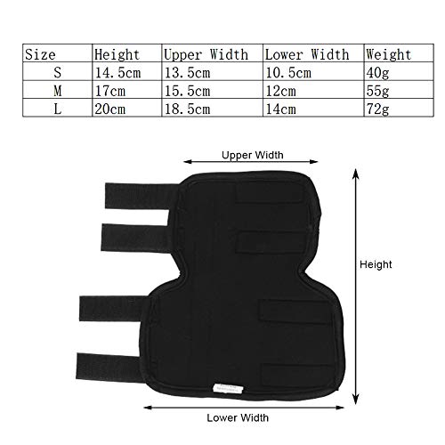 Szelki przednie nogi dla psa, łapa psów, opaski kompresyjne dla zwierząt domowych, ochraniacz na łokieć psa, z odblaskowymi paskami, pomoc w urazach więzadła, skręcenia i utratę stabilności spowodowaną zapaleniem stawów, czarna S - obrazek 7