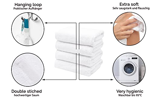 ZOLLNER Zestaw 10 ręczników premium dla gości o wymiarach 40 x 60 cm, - obrazek 7